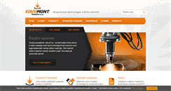Desktop Screenshot of kovomont-pce.cz